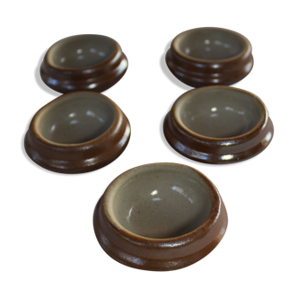 Lot of 5 individual sandstone butters
