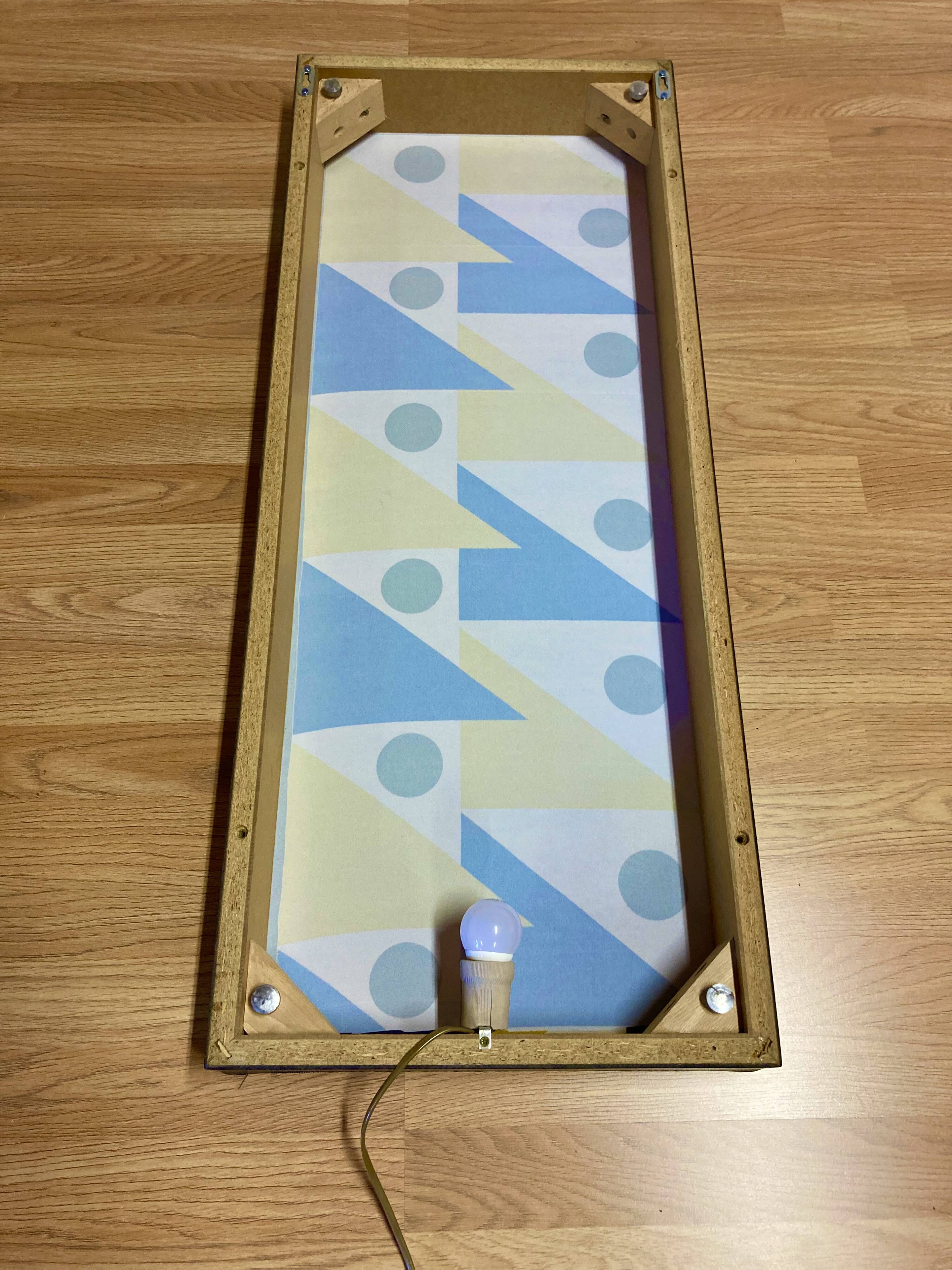 Pair of large "Scandinavian design" wall lights.