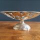 Silver-plated fruit bowl with foot