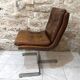 Raphaël Raffel office chair in cognac leather from the 1970s.