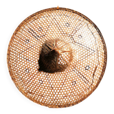 chapeau asiatique XXL en cannage tressé