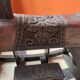 Antique carved wooden rocking horse