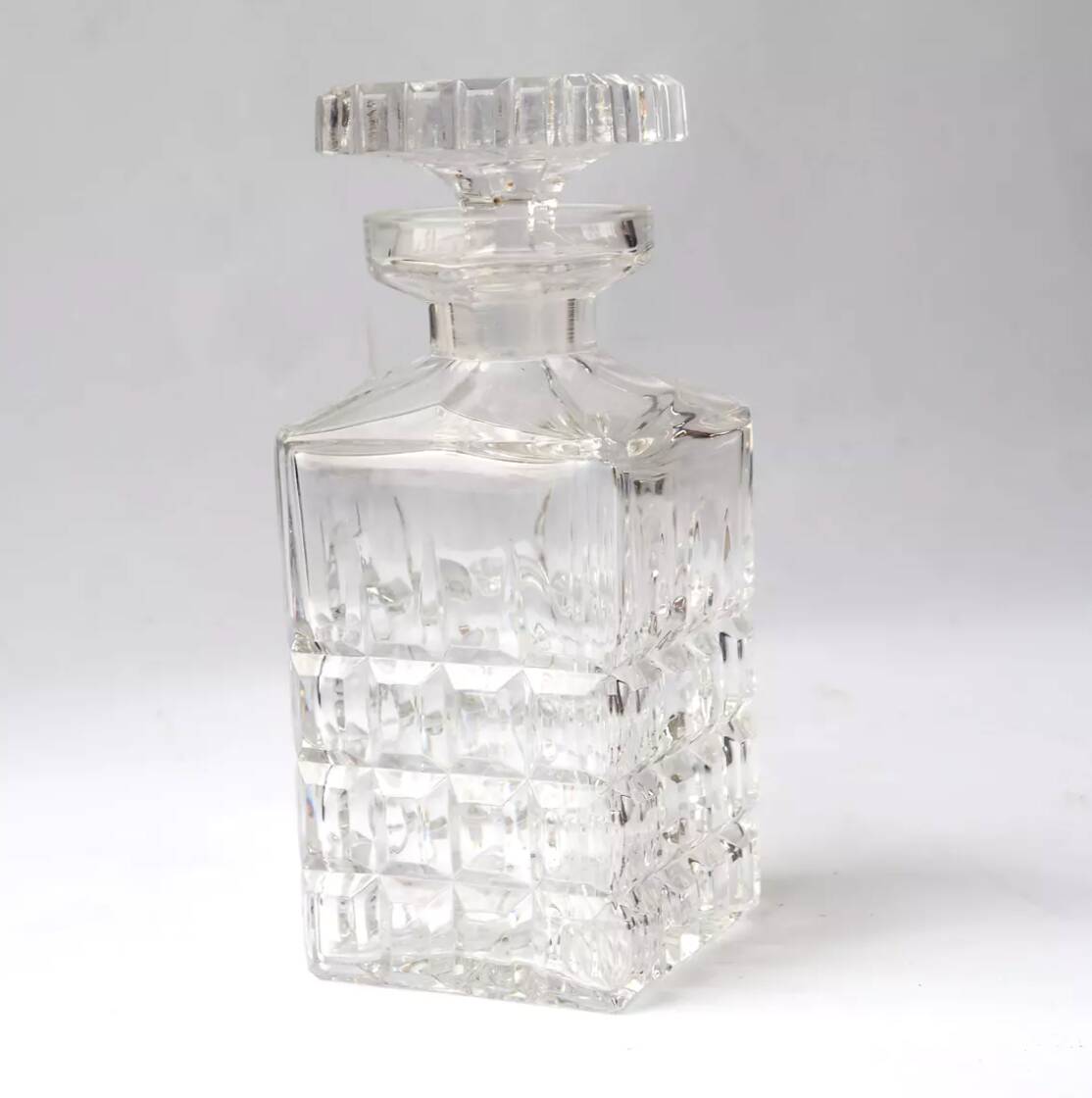 Cut crystal whiskey decanter