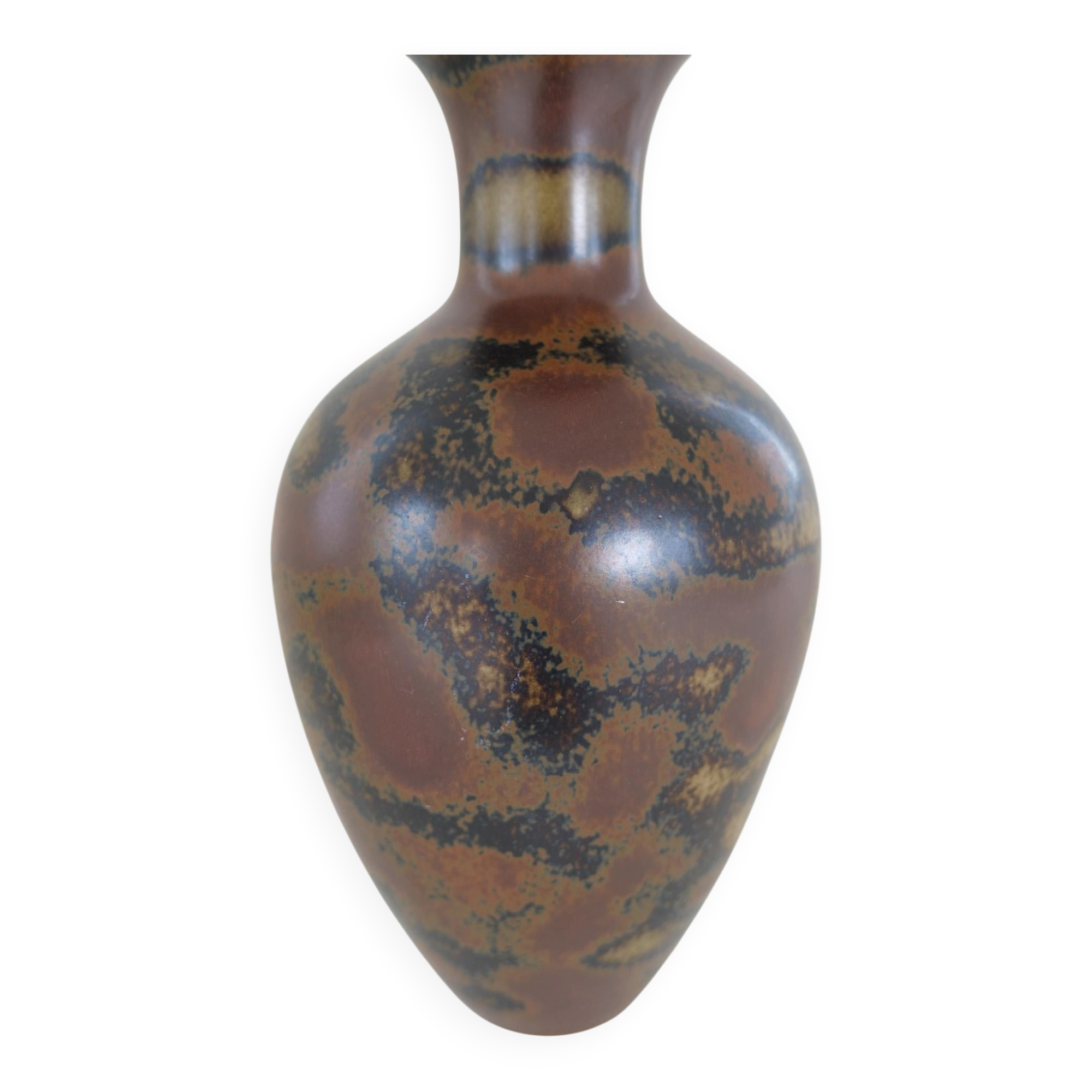 Mid-century modern ceramic vase from Rörstrand by Gunnar Nylund, Sweden.