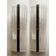 Contemporary Rectangular Diamond-Motif Murano Glass Sconces — Set of Four