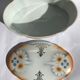 Bonbonnière porcelaine ovale décorée