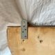 Large Art Deco wooden wall coat rack with mirror and hat rack