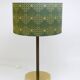 Pair of table lamps or accent lamps in brass and leather by J.T. Kalmar, Mid-Century, Austria, 1960s.
