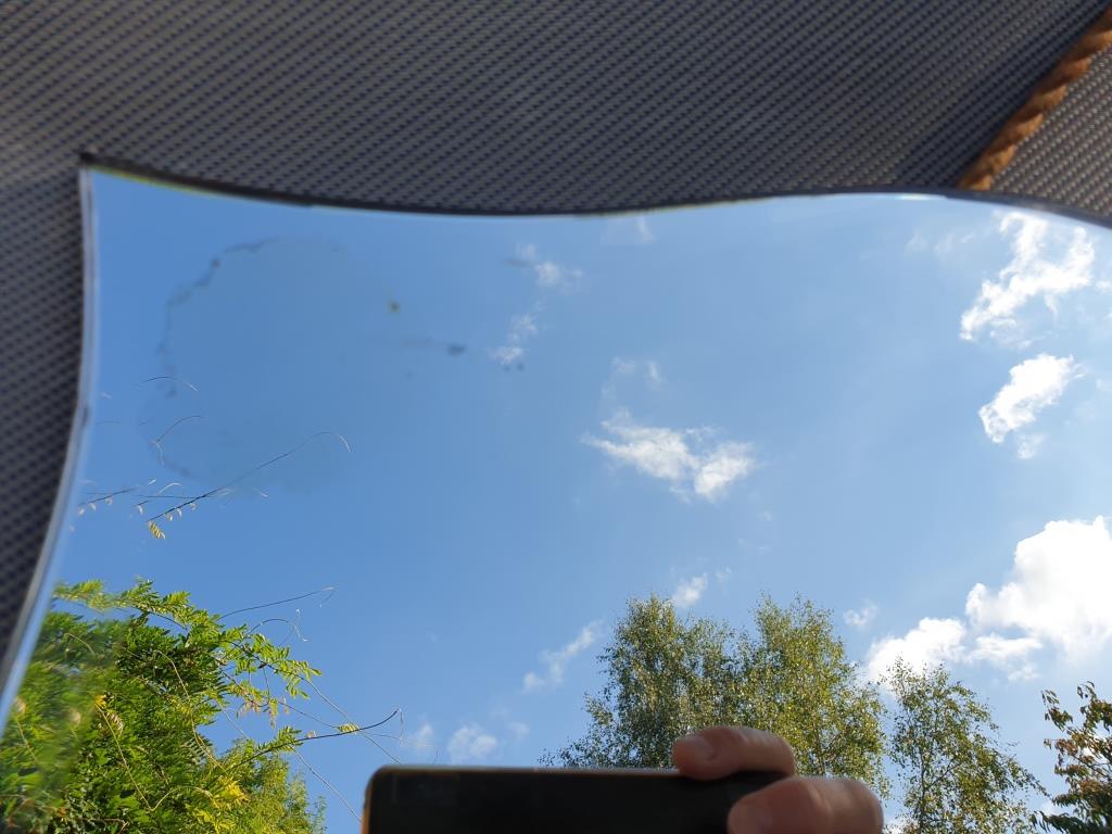 Mirror moustache Art Deco 1940 copper silver