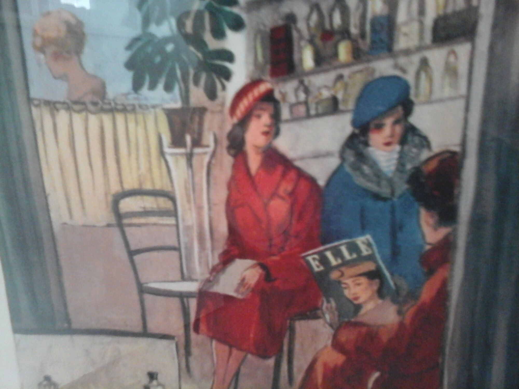 School poster Nightingale the hairdresser / A vintage pool