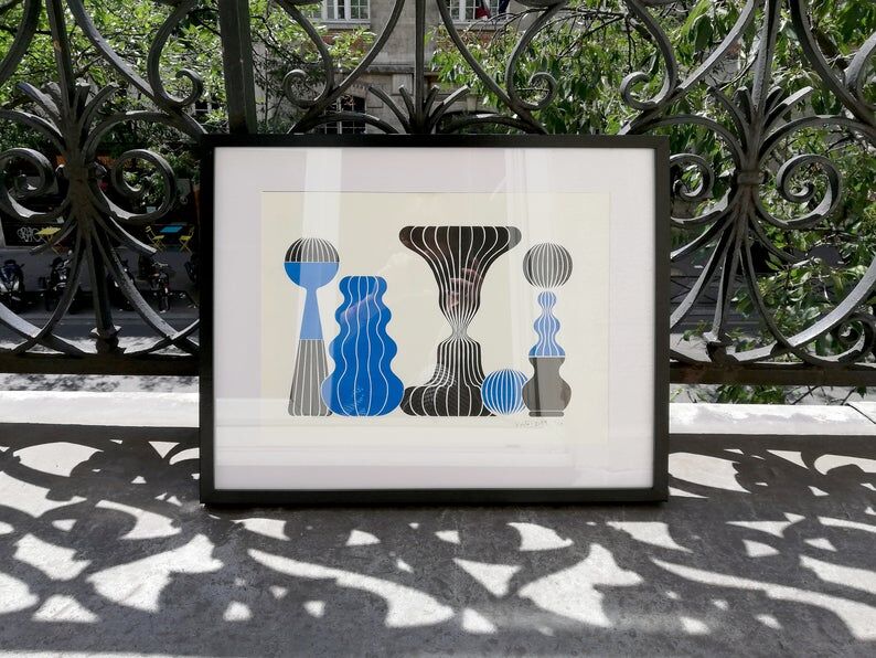 Garden artisanal silkscreen prints limited edition of 13