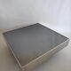 Vintage coffee table in metal and smoked mirror