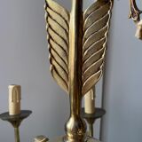 Lustre style empire en laiton