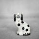 Chien de cheminée vintage en céramique Staffordshire Spaniel Figurine de cheminée