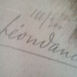 Léon DANCHIN (1887-1938) : GERMAN SHEPHERD Numbered and Signed Lithograph
