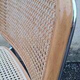 Talin chrome and cane chair