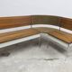 Ensemble banc d'angle cuisine 1970 bois