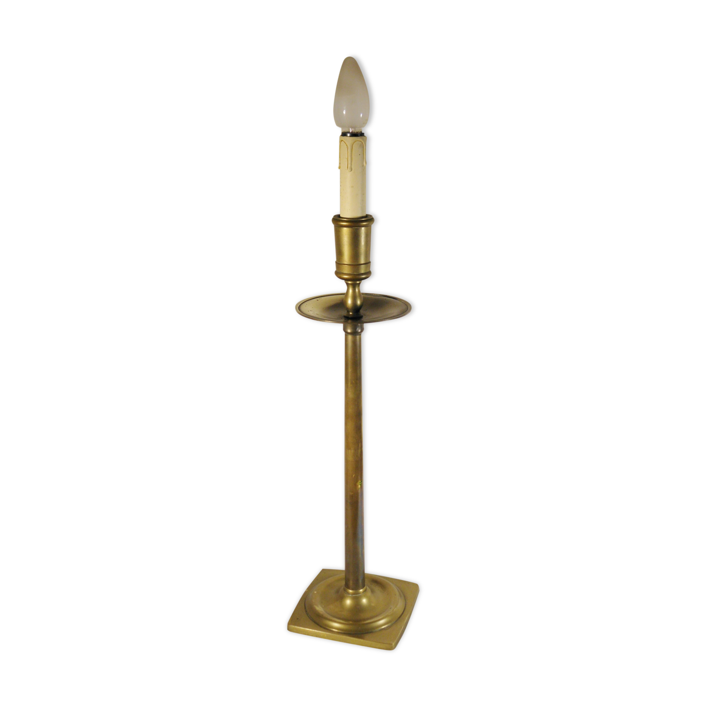 Brass "candle" lamp
