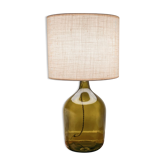 Lampe dame jeanne et lin