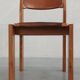 Chaises en orme et cuir, 80's