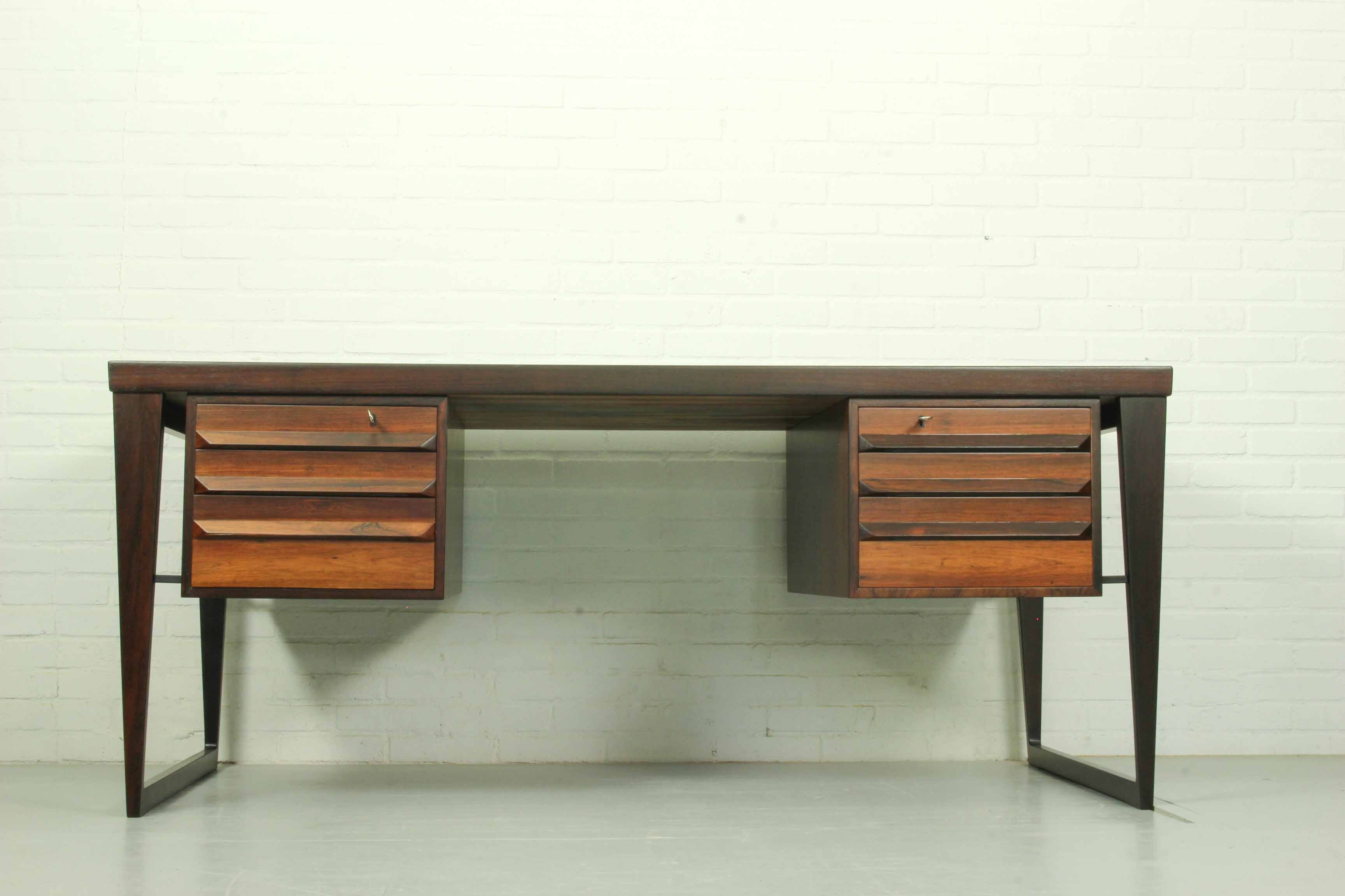 Bureau en palissandre du milieu du siècle par Kai Kristiansen