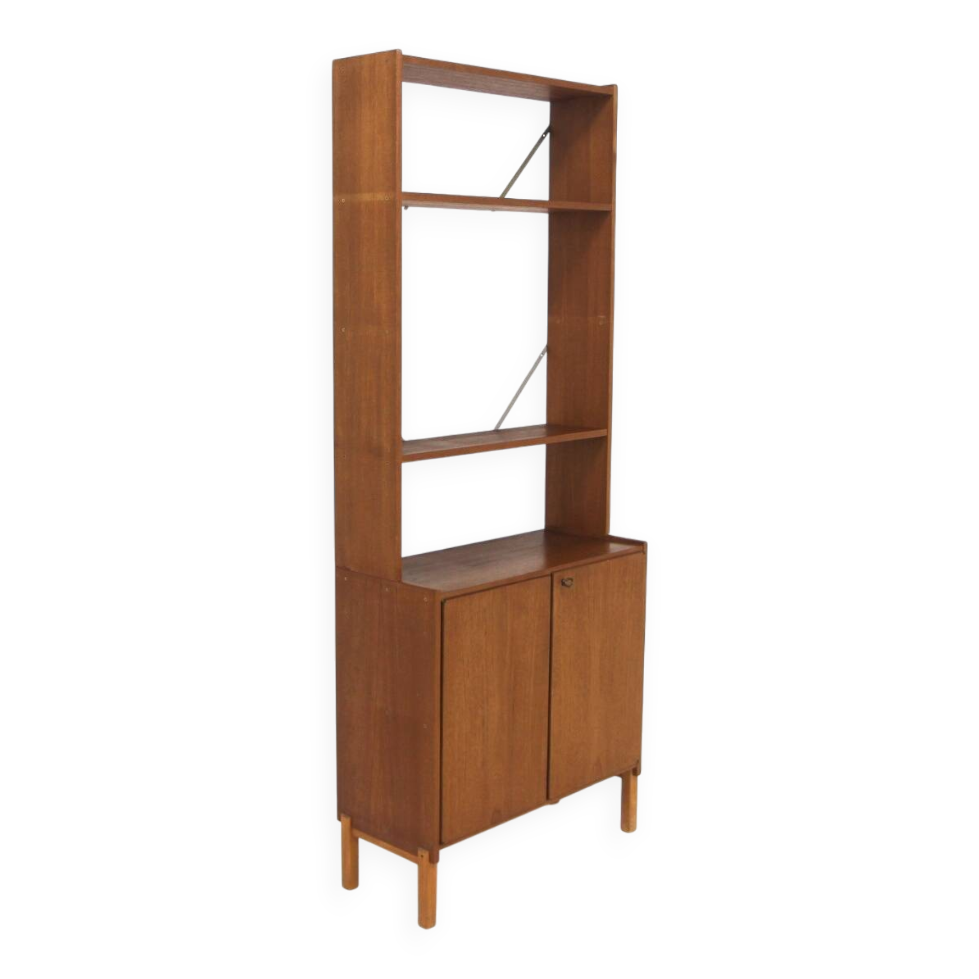 Bibliothèque scandinave en teck, Suède, 1950