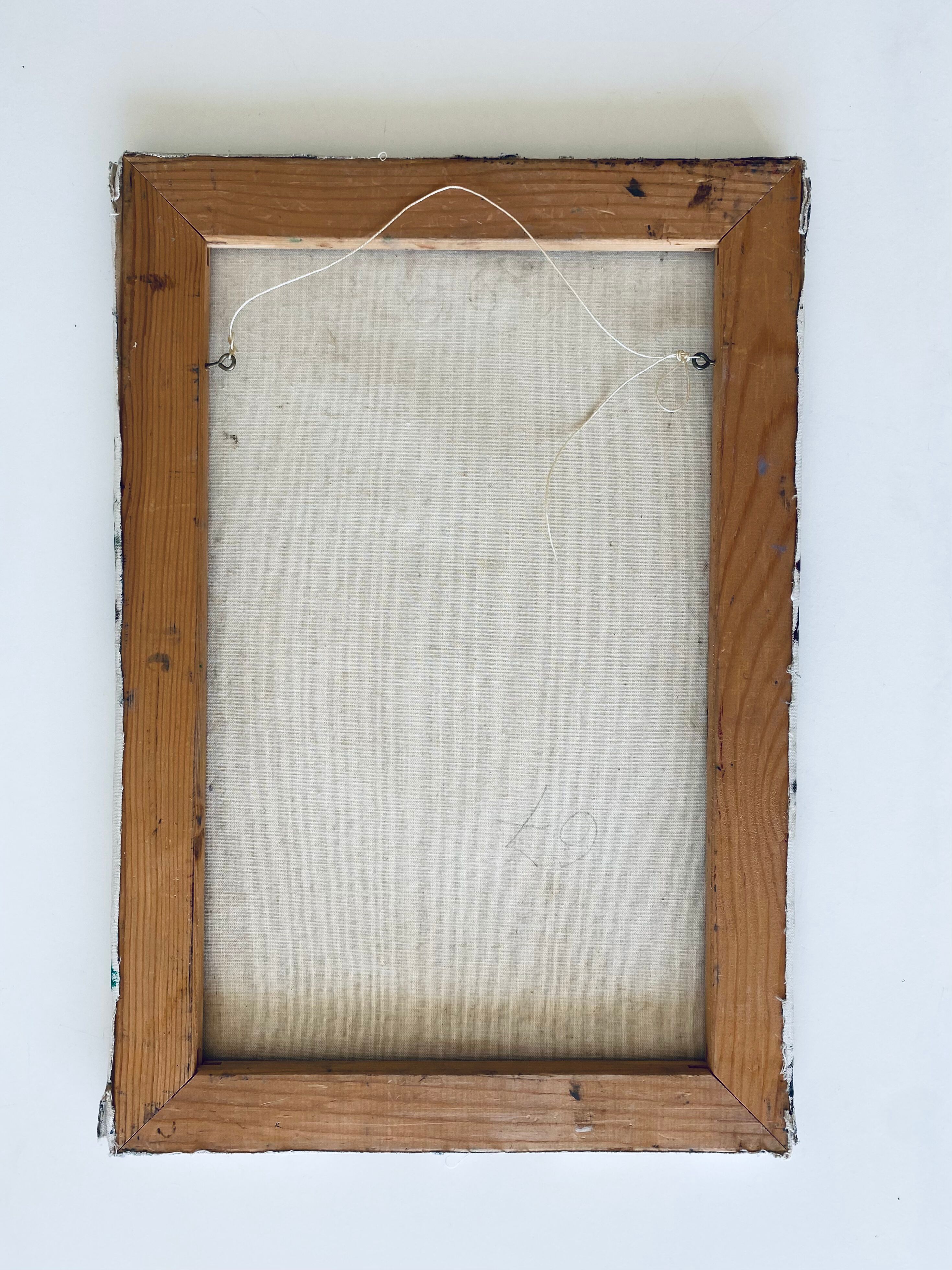 Oil on canvas stylized bouquet