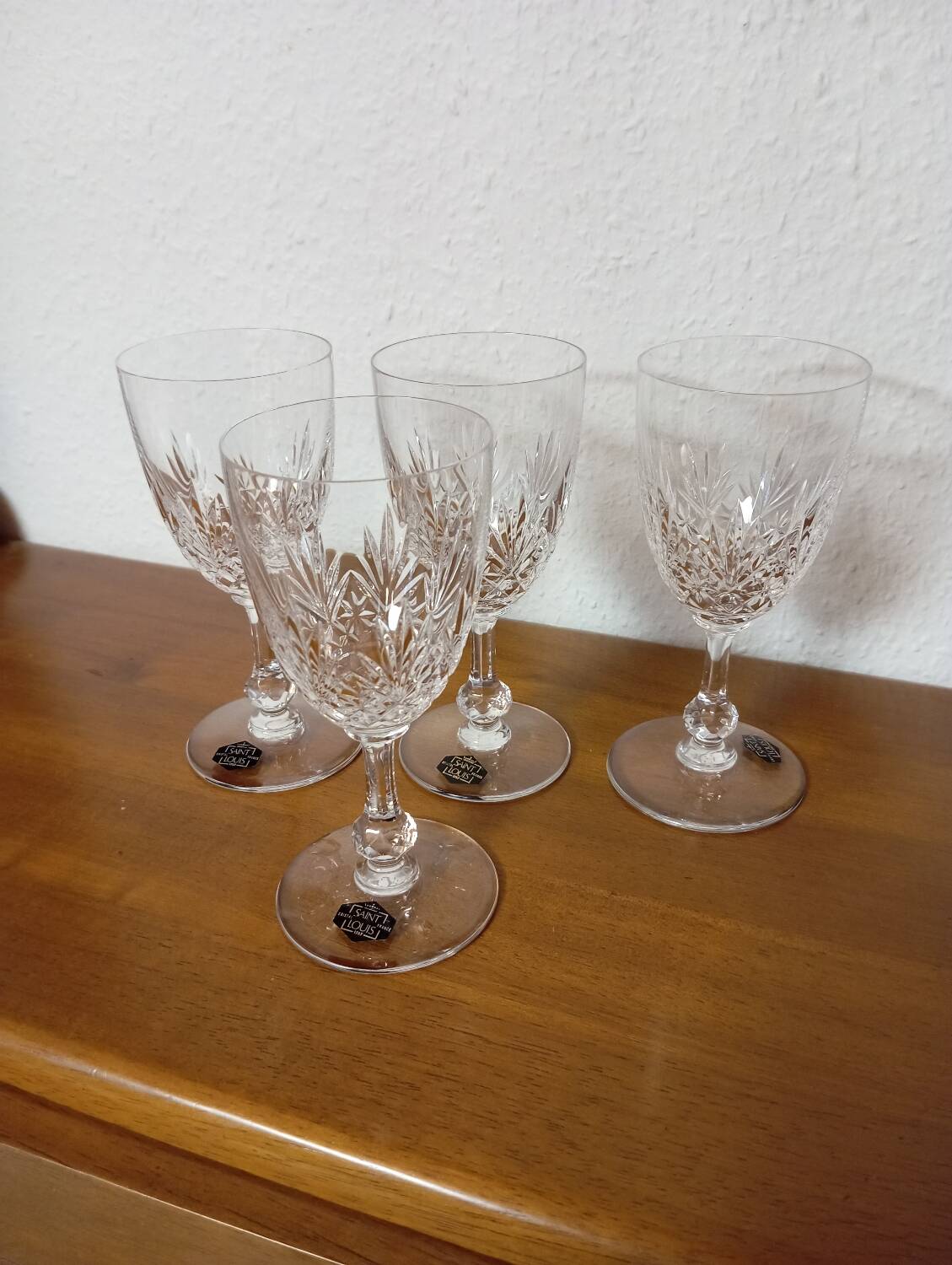 4 verres en cristal Saint Louis