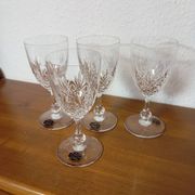 4 verres en cristal Saint Louis