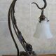 Art Nouveau wrought iron lamp