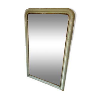 Antique Louis Philippe style mirror. Pretty gray-green patina