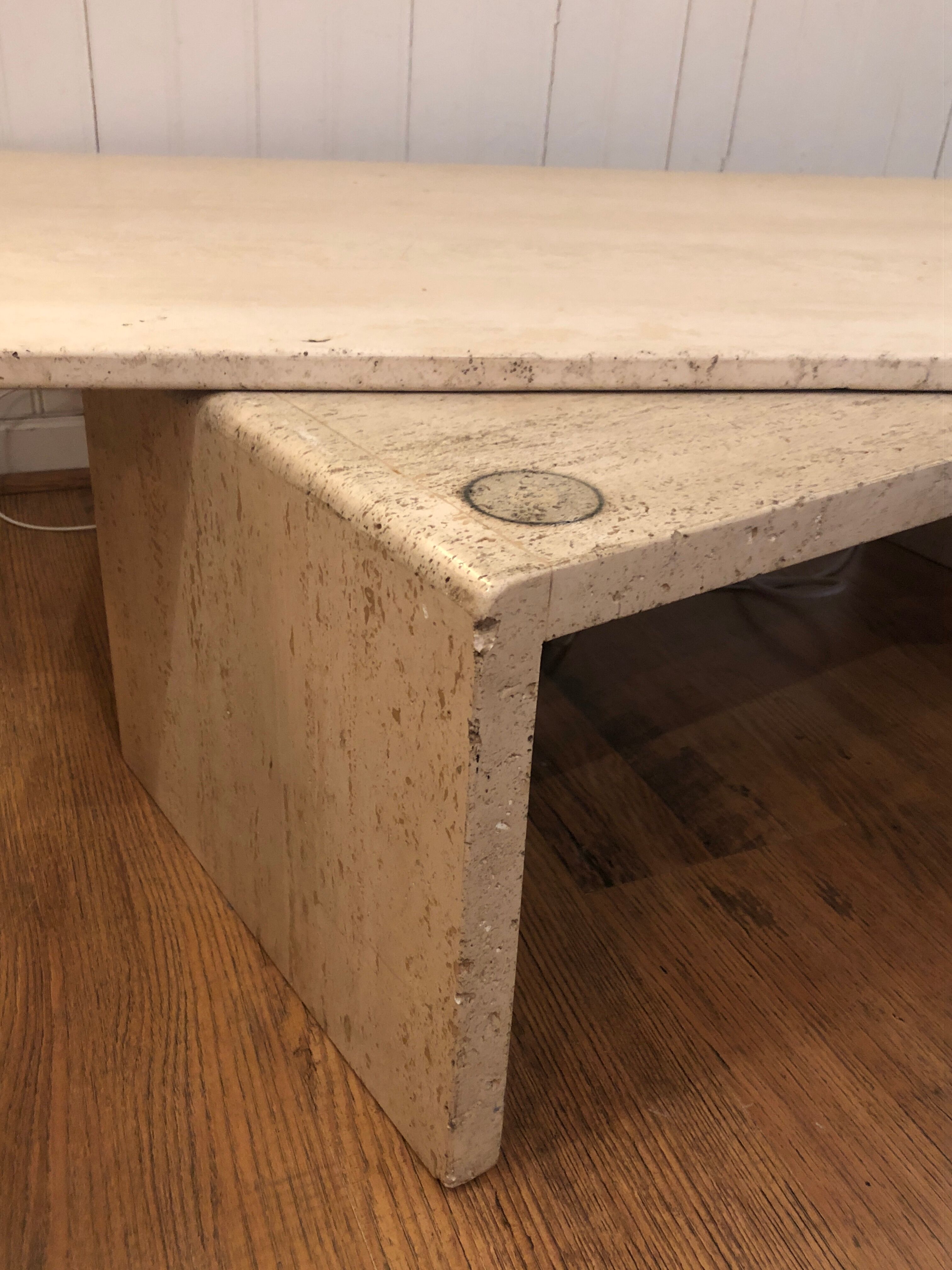 Coffee table travertine