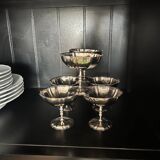 Set of vintage ice cream cups