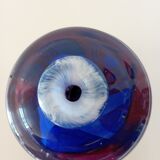 Vase signed Pierre Gallou glassware of art of Amboise