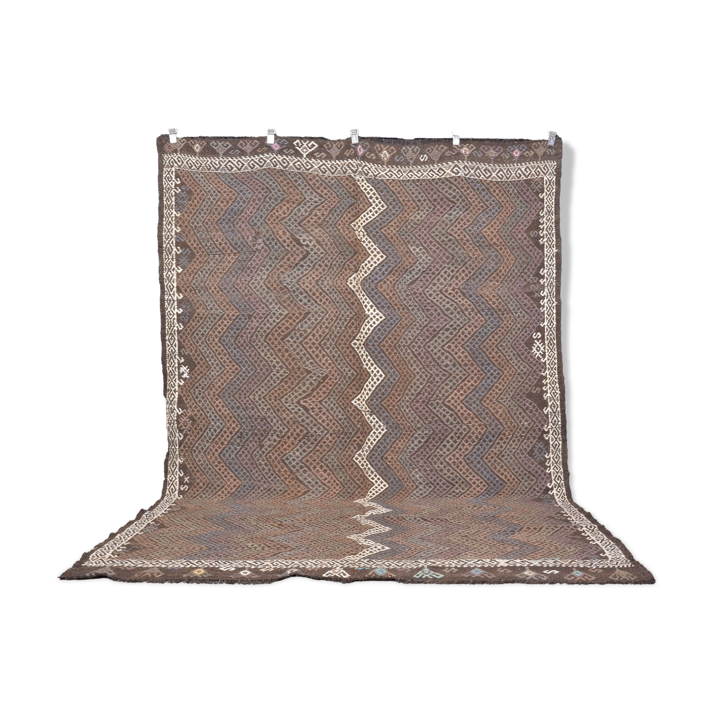 Oversize Vintage Floral Oushak Kilim Rug sku1866