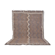 Tapis Kilim Oushak surdimensionné à motif floral vintage sku1866