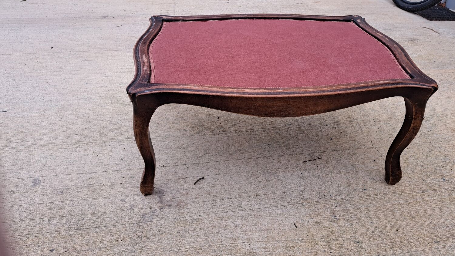 Wood and marble coffee table