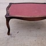 Wood and marble coffee table