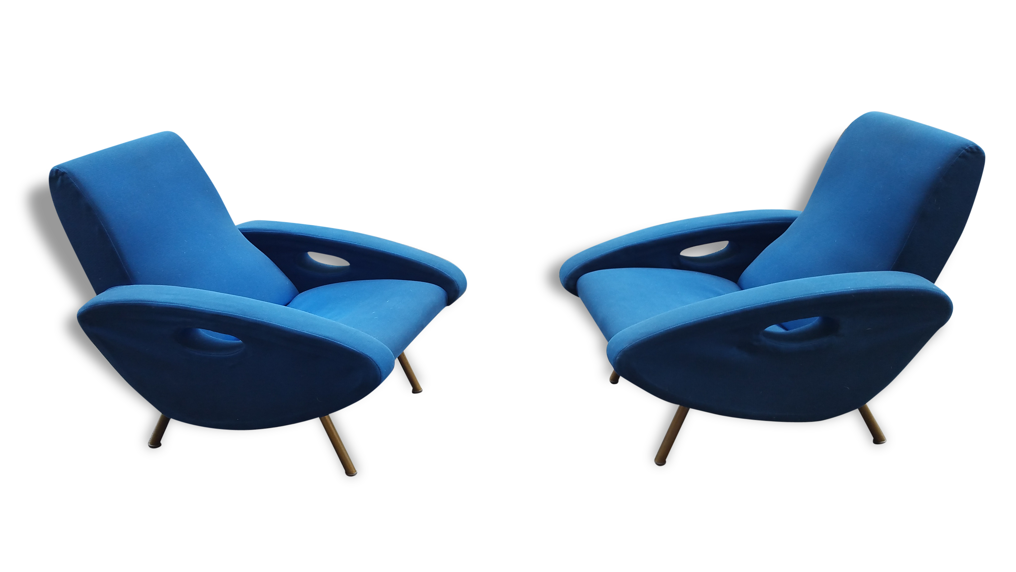 1/2 rare club chairs lounge chair François Letourneur for Maurice Mourra 1955