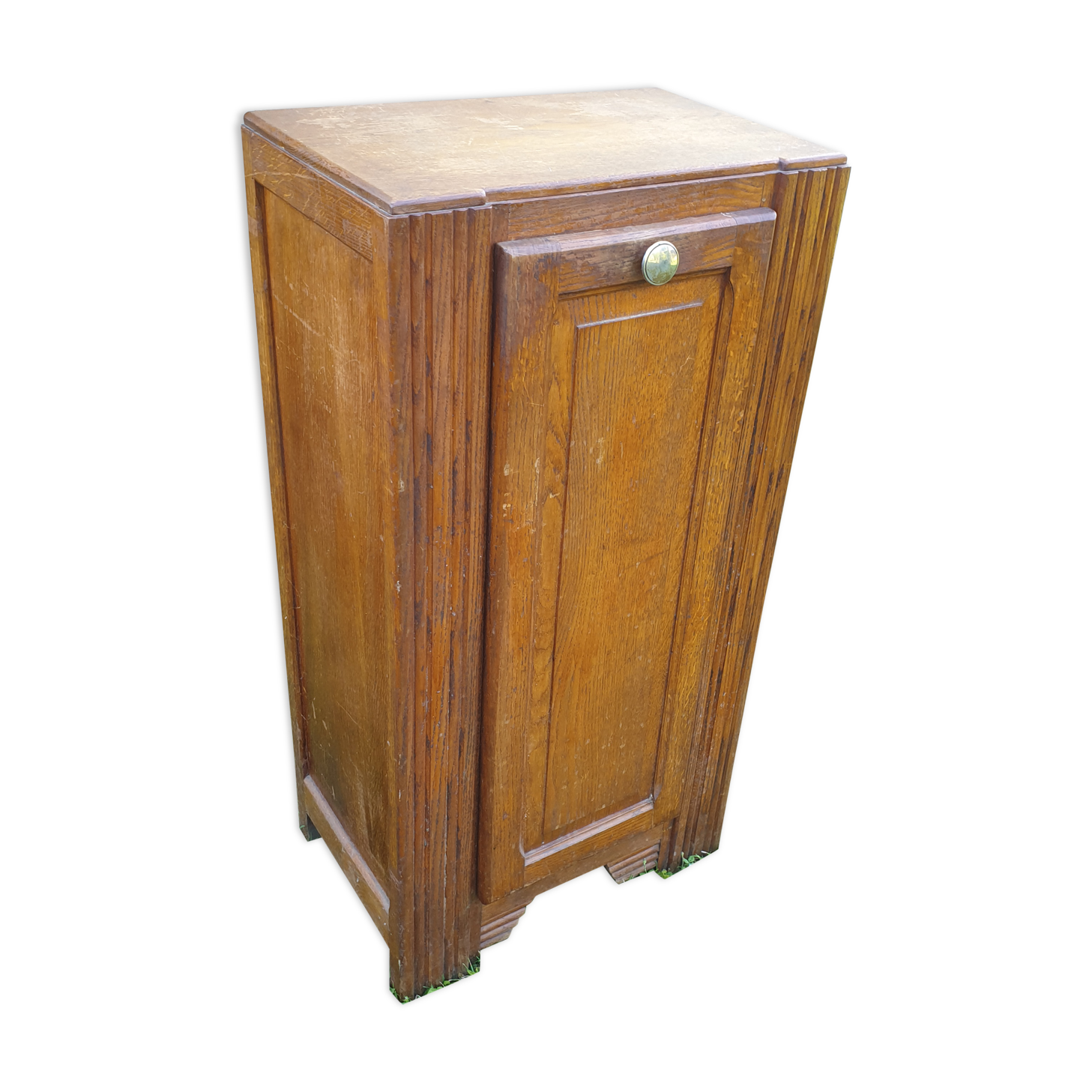 Solid wooden (oak) bread basket, Art Deco breadh