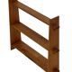 Vintage wooden wall shelve rack bookshelf in pinewood minimalist design