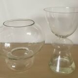 Pair of vintage glass vases