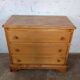 1980s wooden chest of drawers with three drawers