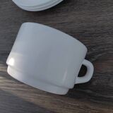 Arcopal - 3 chocolate cups + 3 saucers