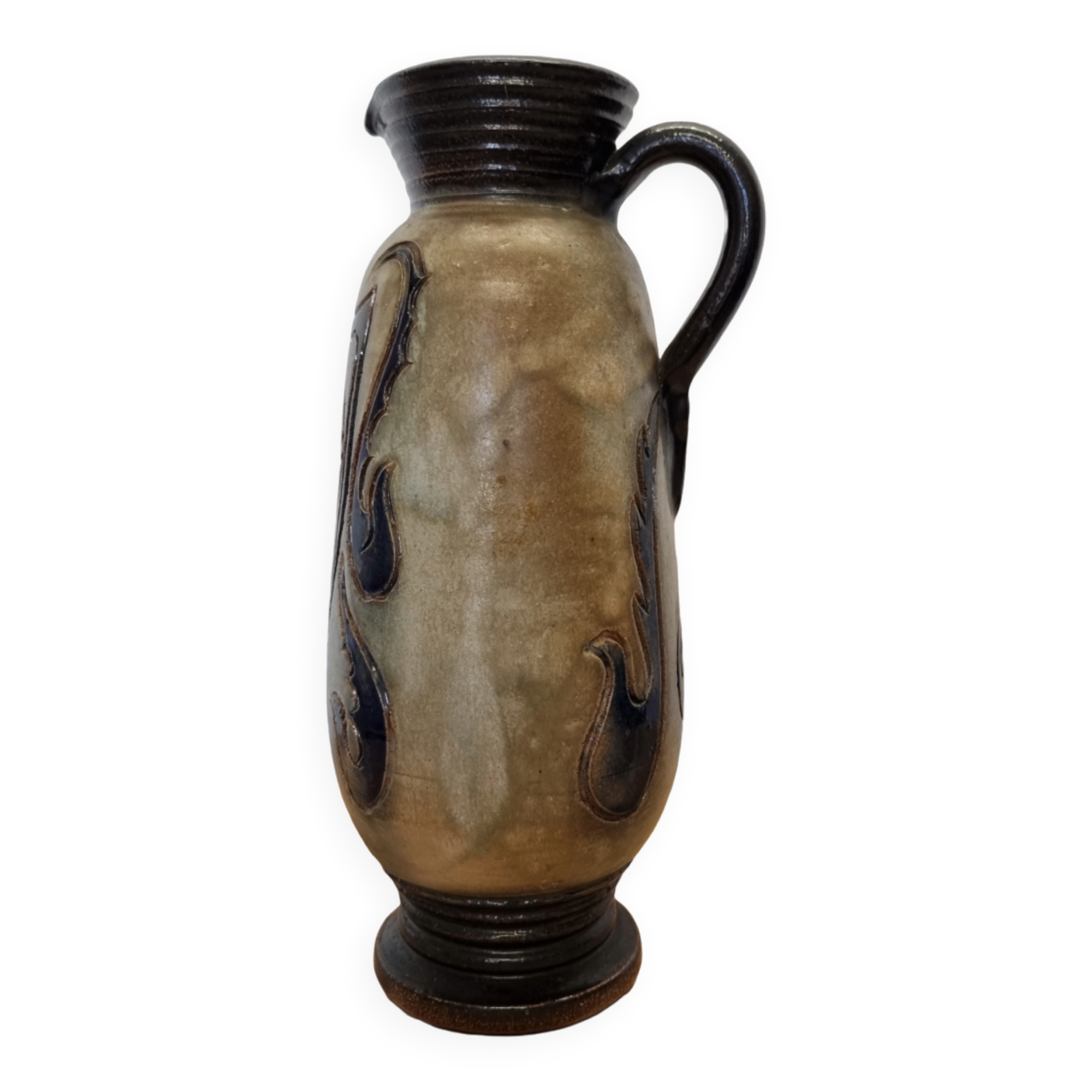 Sandstone vase By Bouffioulx Jules Guérin Jumet, 1st half 1900s