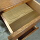 Scandinavian vintage office of the 60s light oak