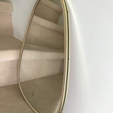 Free-form golden mirror 50s - 60s - 47x32cm