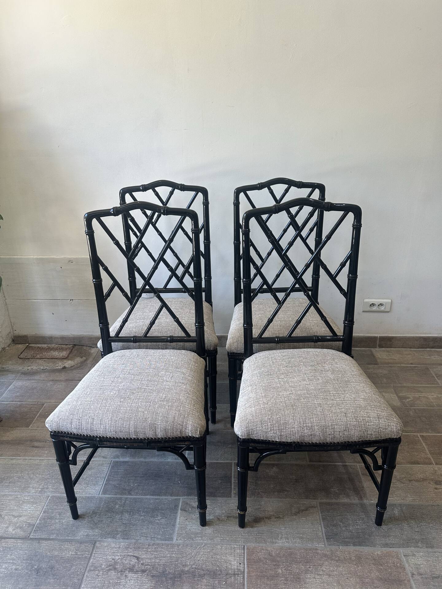 Lot de 4 chaises vintage