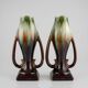 Pair of Art Deco vases – Thulin Faience (attributed) – Belgium – 29cm