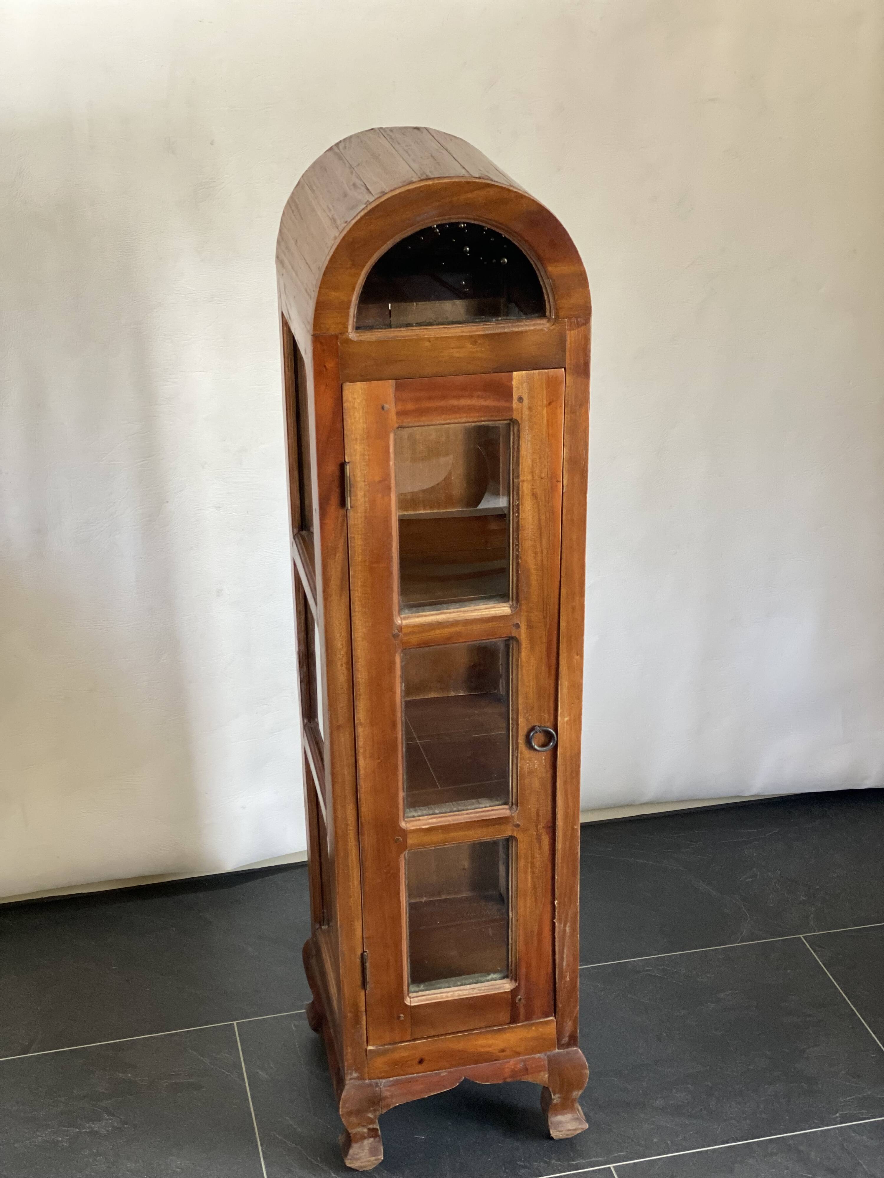 Vintage domed lighthouse curio cabinet